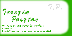 terezia posztos business card