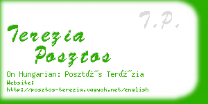 terezia posztos business card